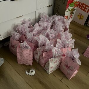 Pink Party Favor Bags